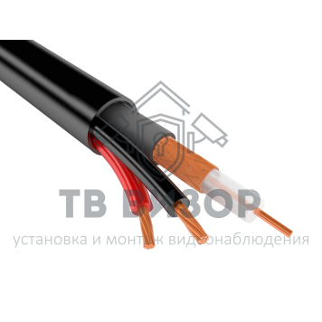 Кабель КВК-П-2 2х0,75 (CU) 12V Чeрный УралКабМедь (КВ-008) 200м-0