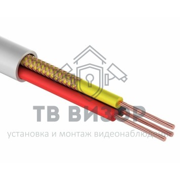 Кабель ШВЭВ 3х0,22 мм² белый УралКабМедь (КВ-011) 200м-0